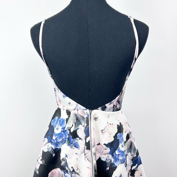 Keepsake The Label Crossroads Floral Abstract Print Halter Mini Womens Size S - Picture 10 of 13